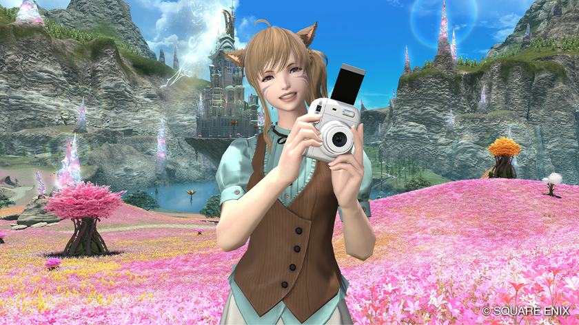 FINAL FANTASY XIV \00d7 instax collaborative emote