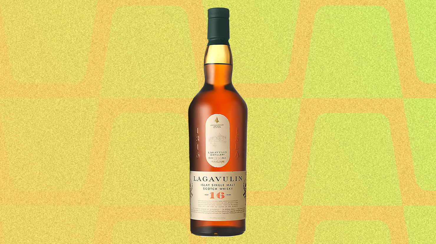 A bottle of Lagavulin.