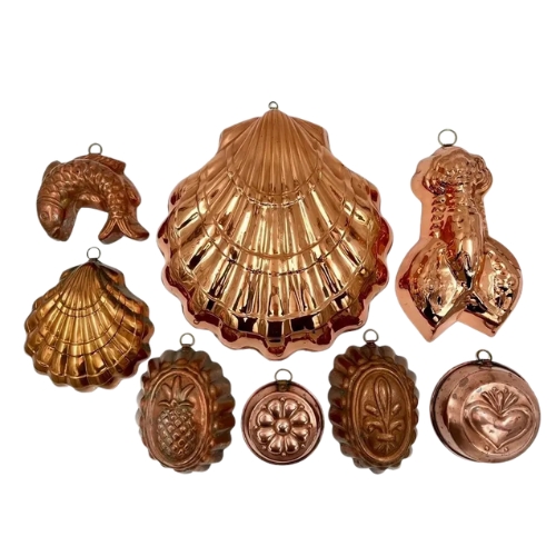 Etsy, Assorted Vintage Copper Molds