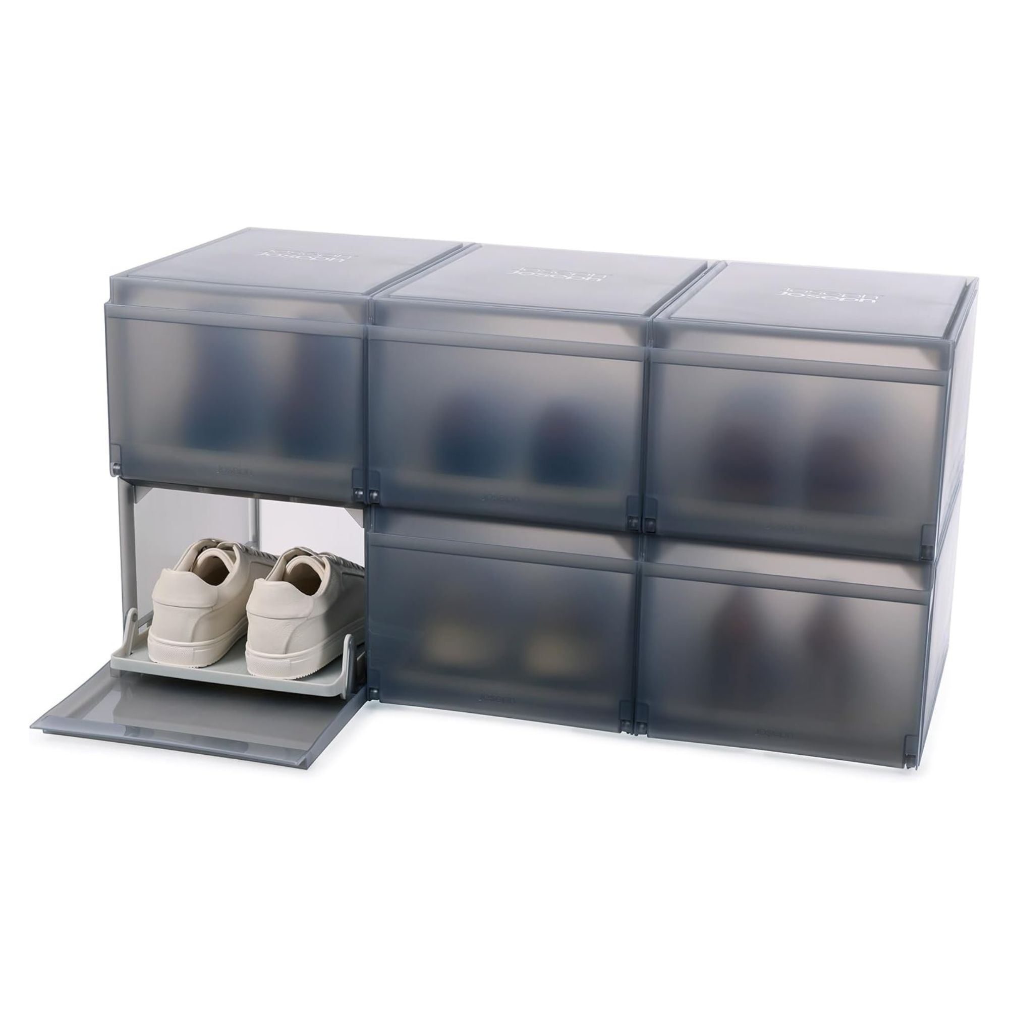 Joseph Joseph Shoecase Premium Shoe & Sneaker Storage Box, 6 Pack