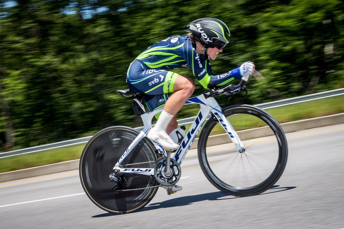 Lauren Stephens (TIBCO) nearly made the podium before finishing fourth