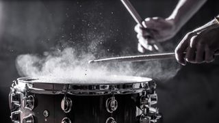 Man playing drums