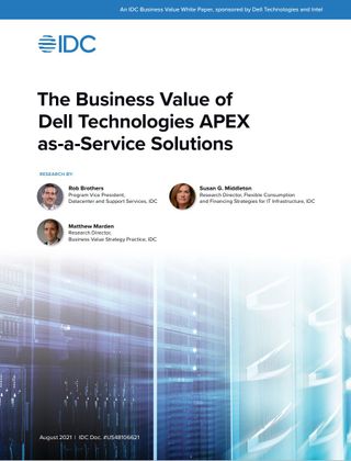 Whitepaper cover with blurred image of computer servers