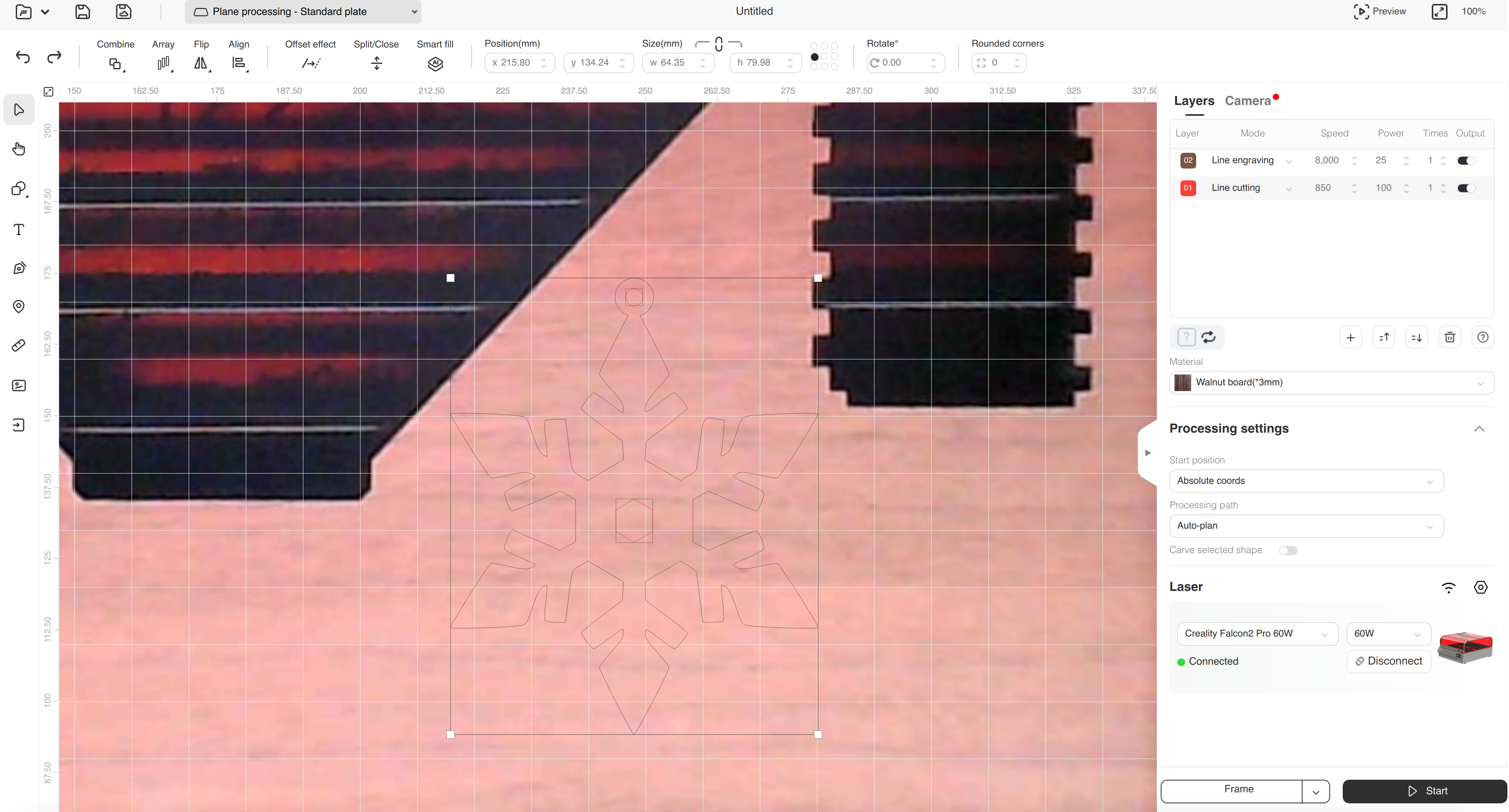 Software for Creality Falcon2 Pro 60W