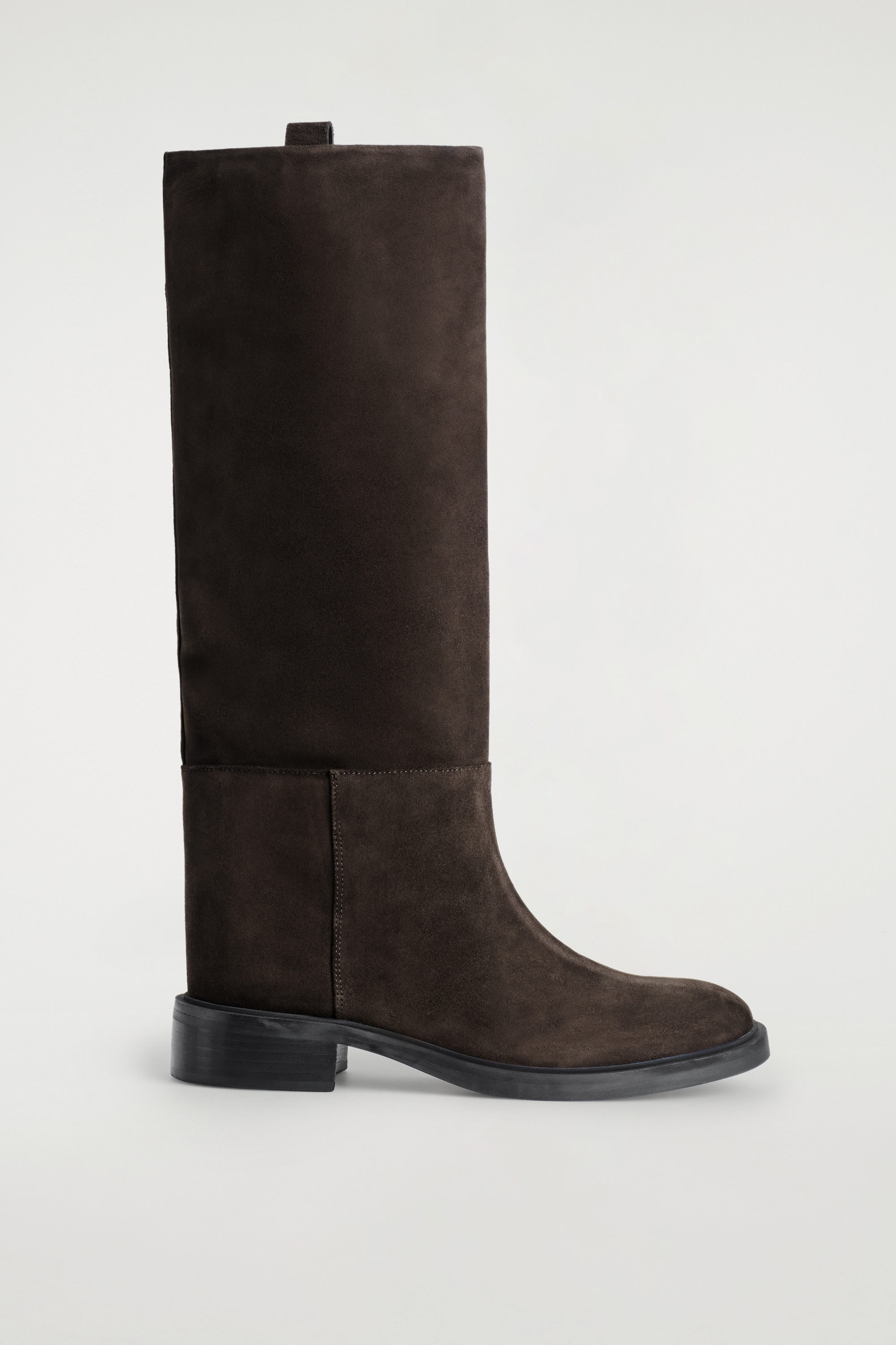 Suede Riding Boots