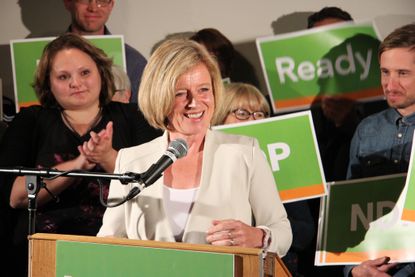 NDP leader Rachel Notley led her leftist party to a huge upset in Alberta, Canada