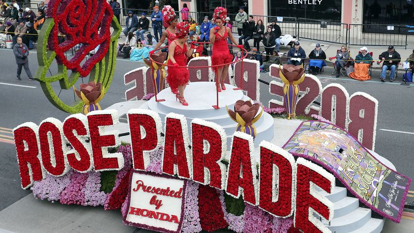 Float in the 128th annual Tournament of Roses Parade