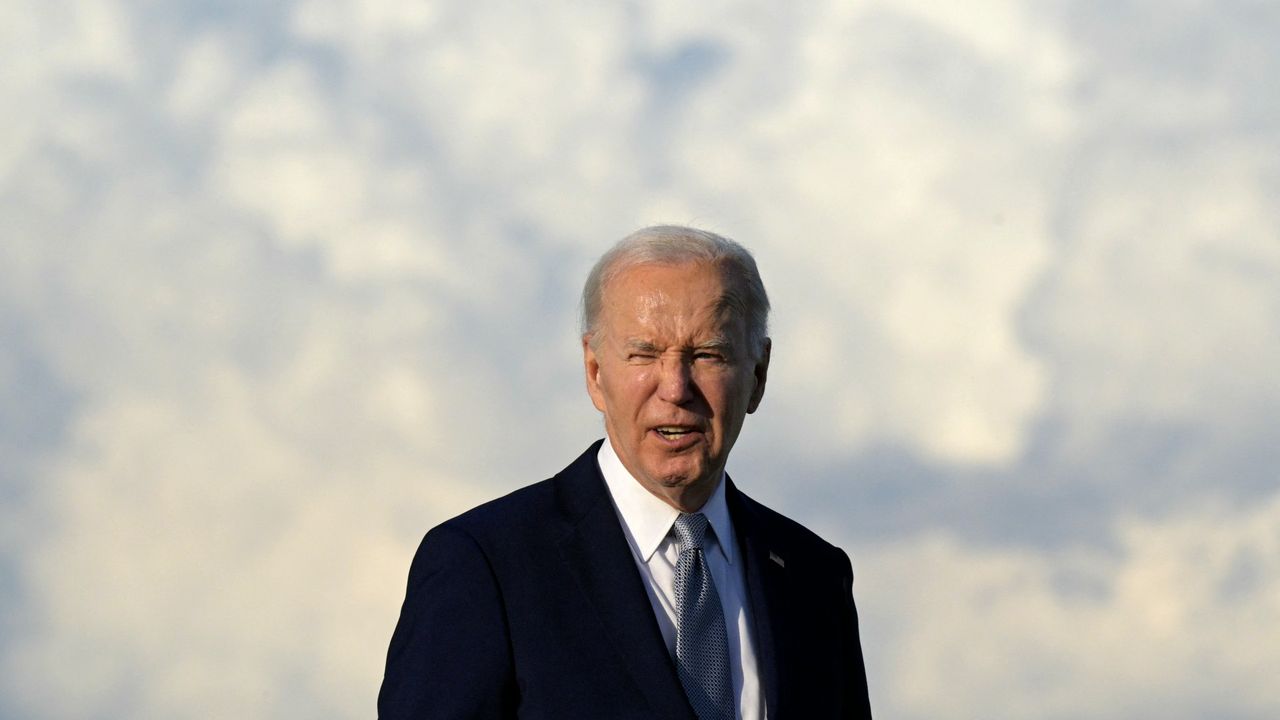 US president Joe Biden at the G7 summit in Italy on 13 June 2024