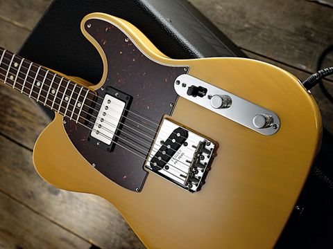 The Coxon has a milky translucent blonde poly finish.