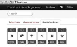 Distilling a set of icons within seconds using Fontello's icon font generator and some beautiful Entypo pictograms into a minified library