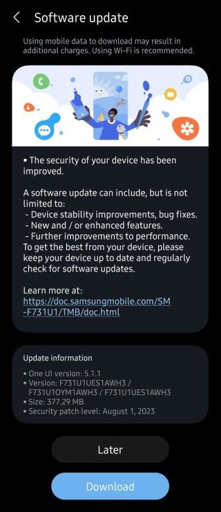 August 2023 security patch changelog