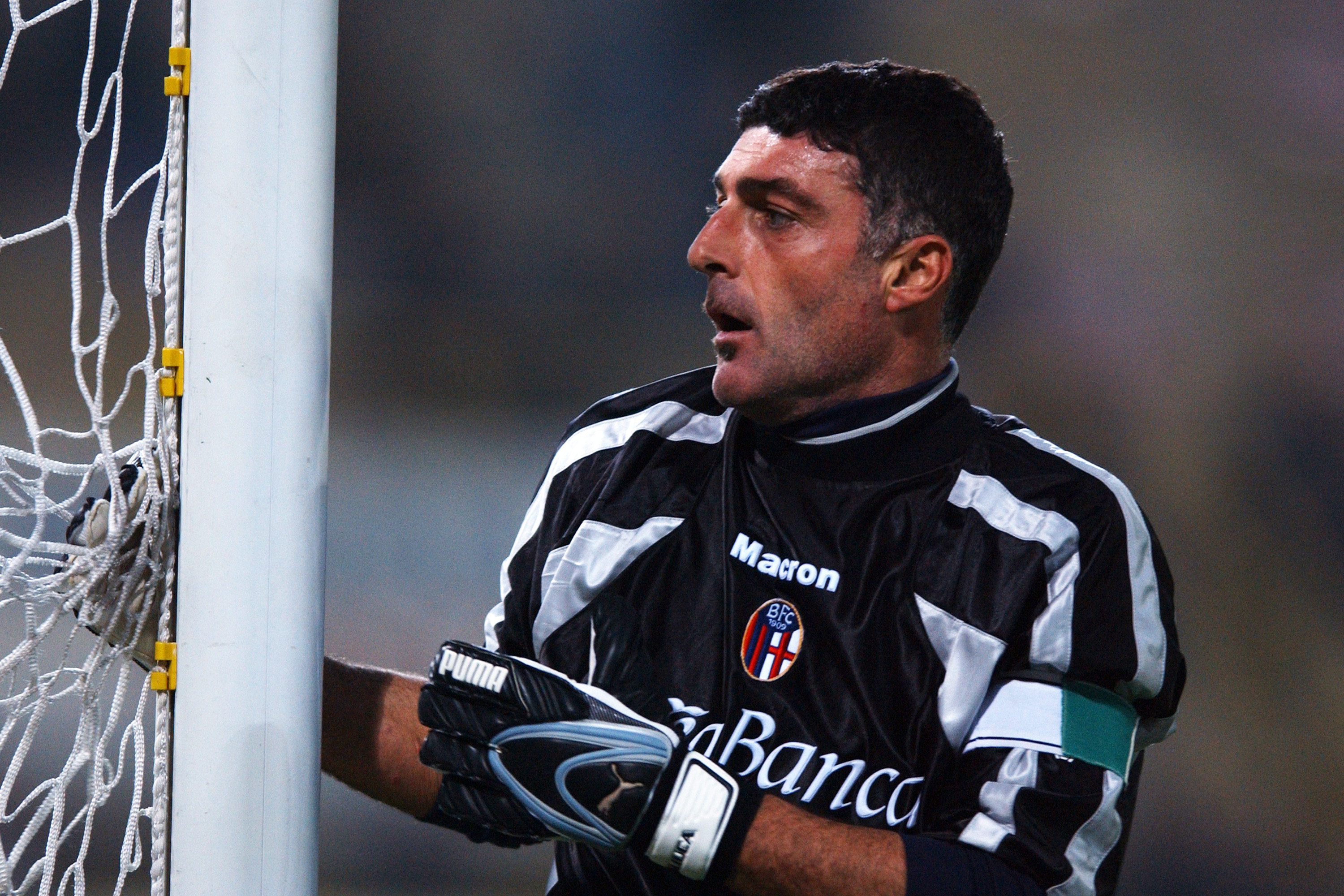 Bologna goalkeeper Gianluca Pagliuca during a Serie A match against Roma in November 2003.