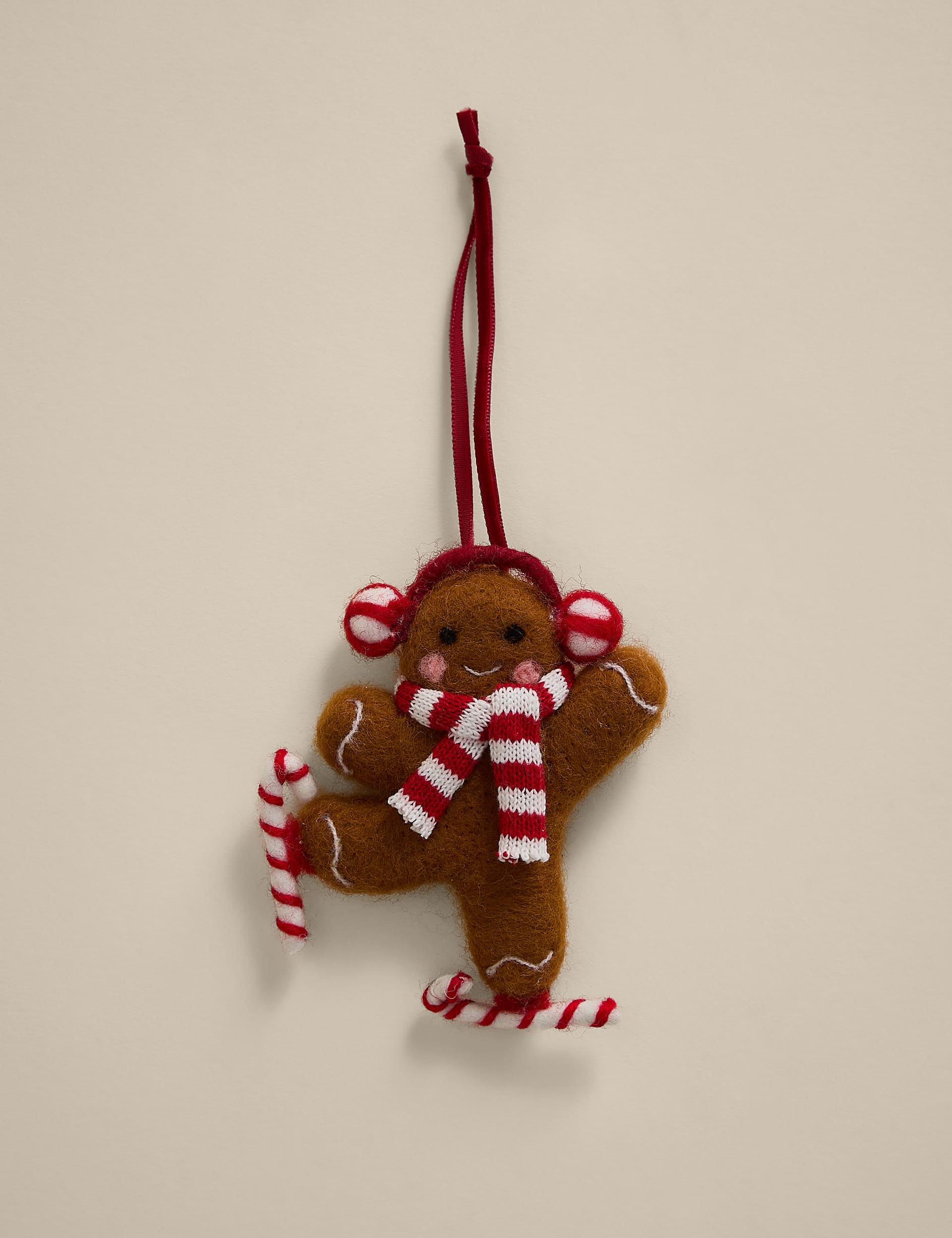 Felt Gingerbread Hanging Decoration