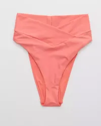 Aerie Crossover High Cut Cheeky Bikini Bottom | $29.95