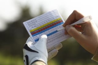 Golf scorecard