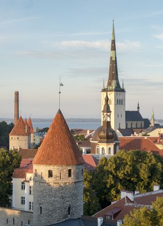 Arial view of Tallinn