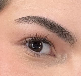 Freelance Beauty Writer Emma Aerin Becker tries soap brows