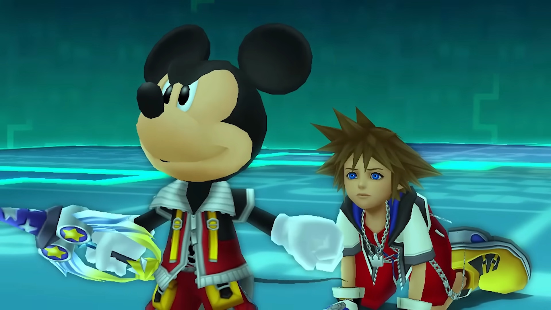 A screenshot of the upcoming Switch 2 game, Kingdom Hearts Collection