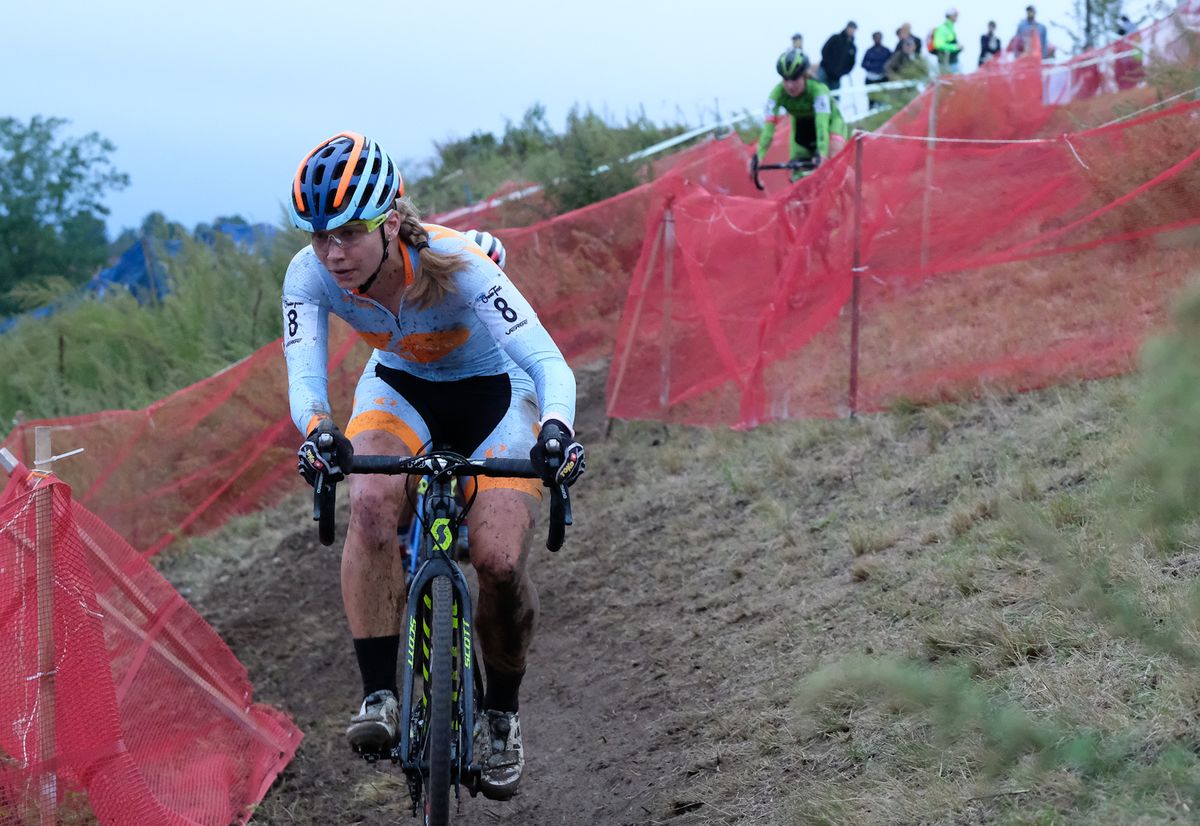 Rebecca Fahringer (Amy D Foundation) was in a battle with Emma White for third place
