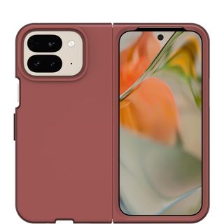 Otterbox Thin Flex for Google Pixel 9 Pro Fold on white background in red clay color option