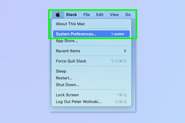 Снимок экрана, показывающий, как набирать логотип Apple на устройствах Apple.