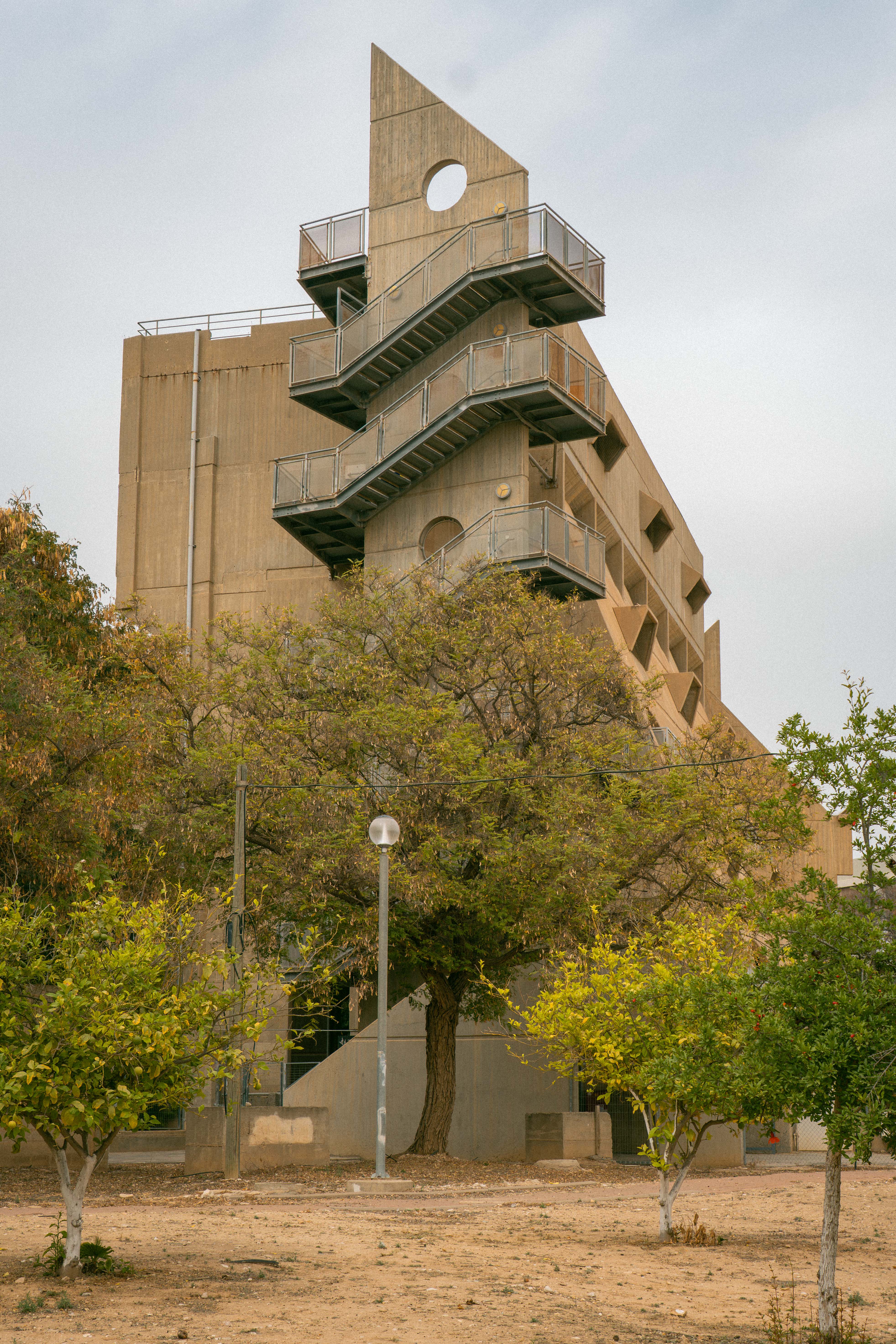 Image from the AA Department of Tropical Architecture Archive showing concrete 20th century building