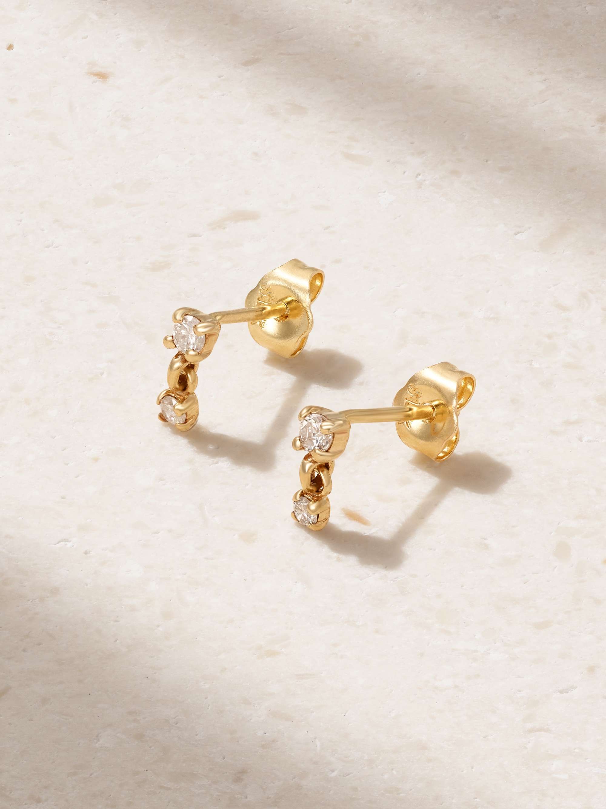 14-Karat Gold Diamond Earrings