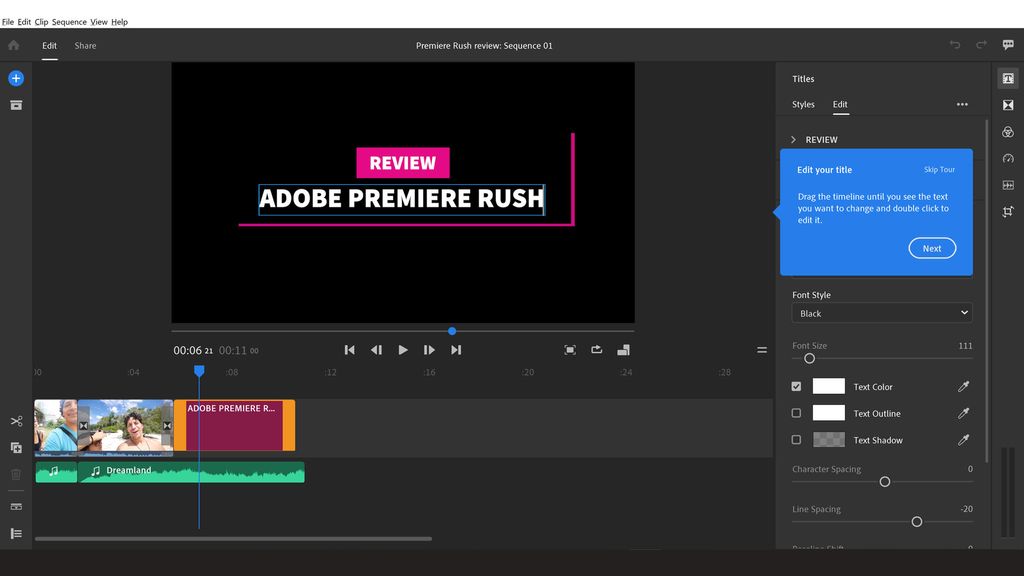 Adobe Premiere Rush review | Creative Bloq