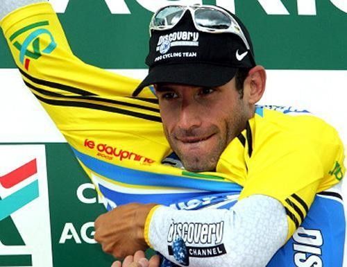 Donning the yellow jersey