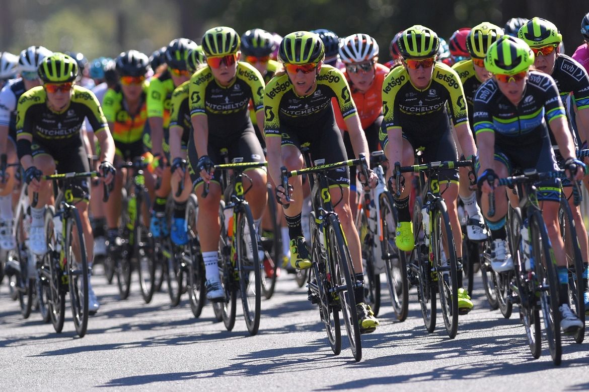 Mitchelton-Scott in the bunch