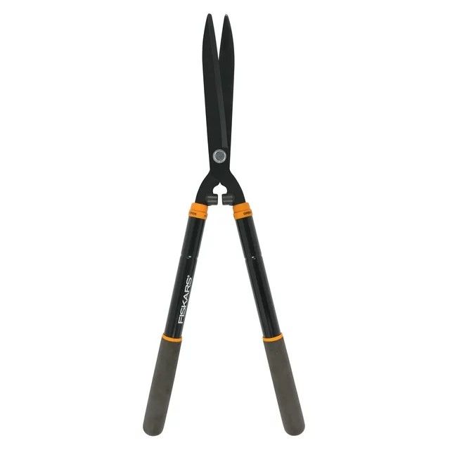 Pruning shears on white background