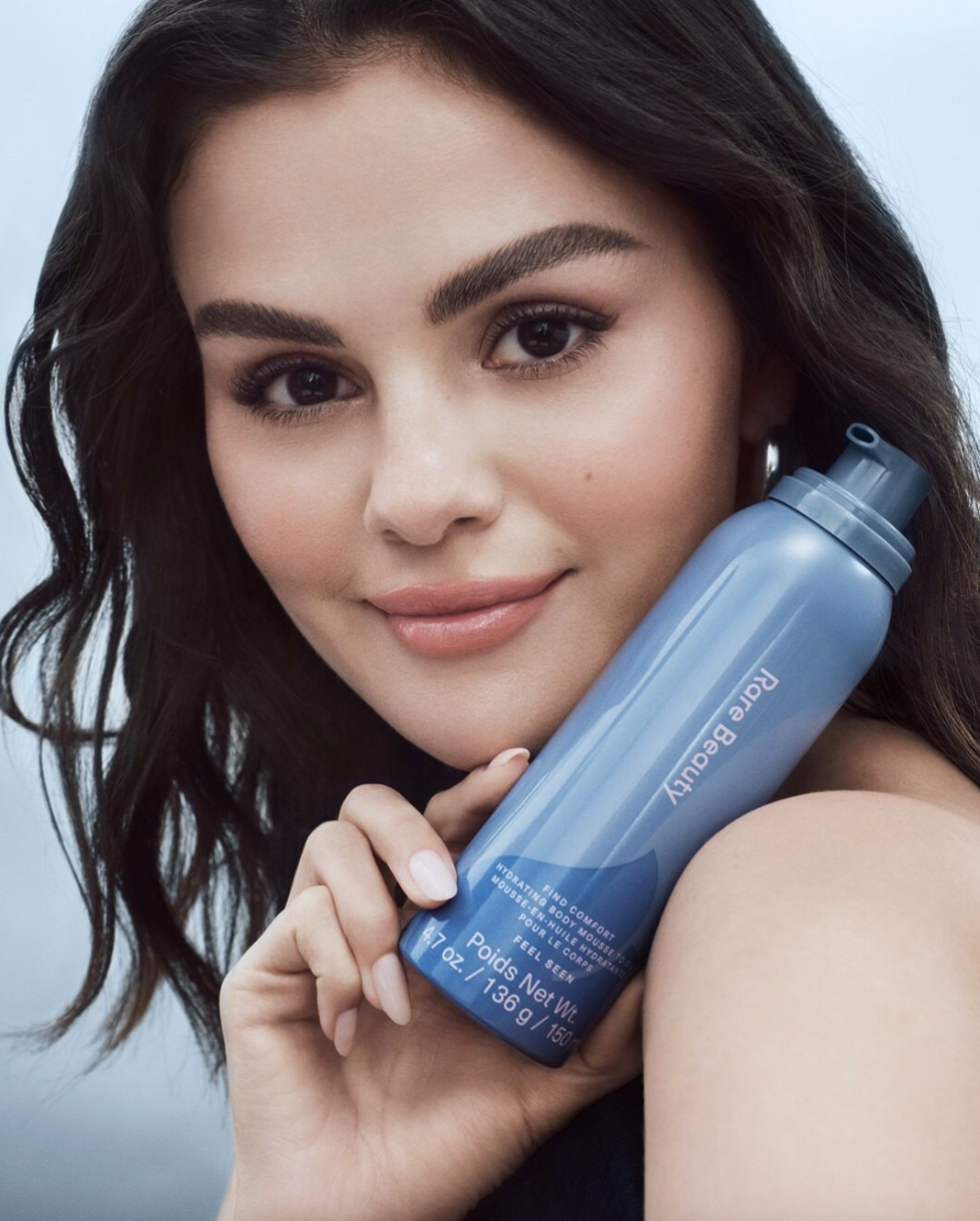 selena gomez testing rare beauty products