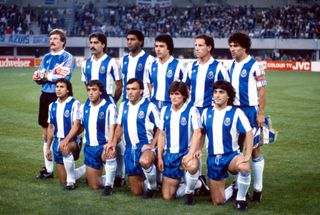 The Porto team who won the 1987 European Cup final against Bayern Munich