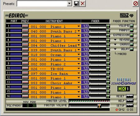 The General MIDI sounds of the VSC don't quite cut the mustard