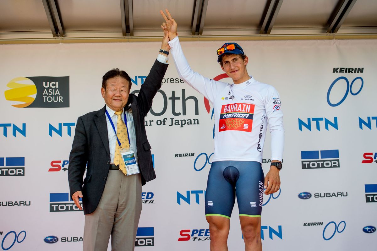 Best young rider Ivan Garcia Cortina (Bahrain-Merida)
