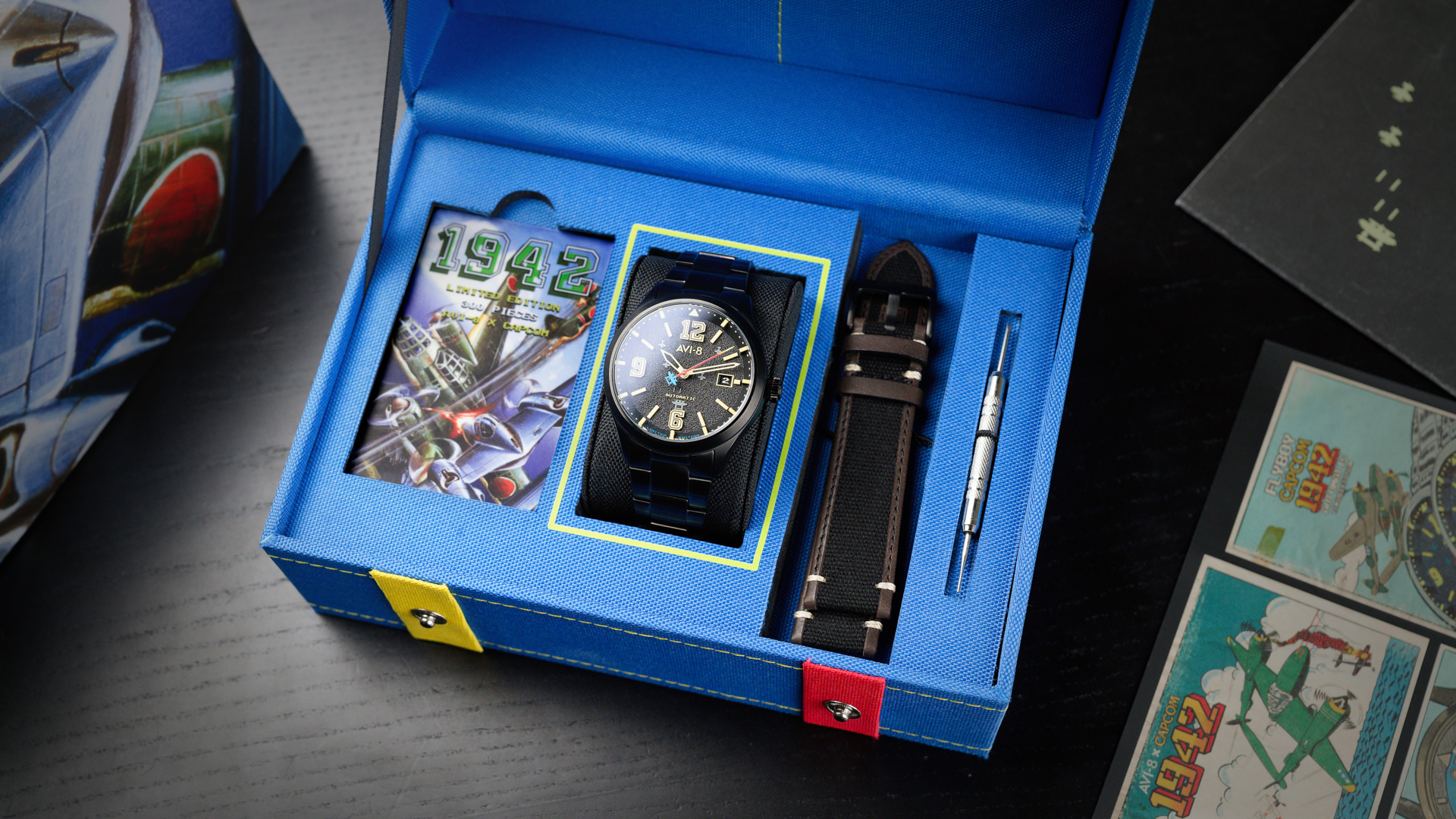 This watch by AVI 8 is inspired by a 1980s Capcom video game T3