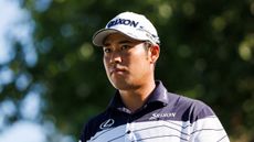 Hideki Matsuyama looks on during round three of the 2024 FedEx St Jude Championship