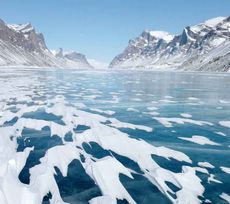 Lake Ayr on Baffin Island, Canada.