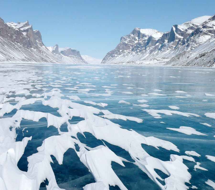 Lake Ayr on Baffin Island, Canada.