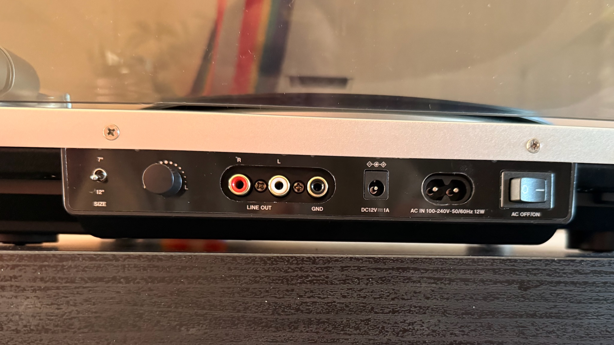 FiiO TT13 turntable rear view showing connections