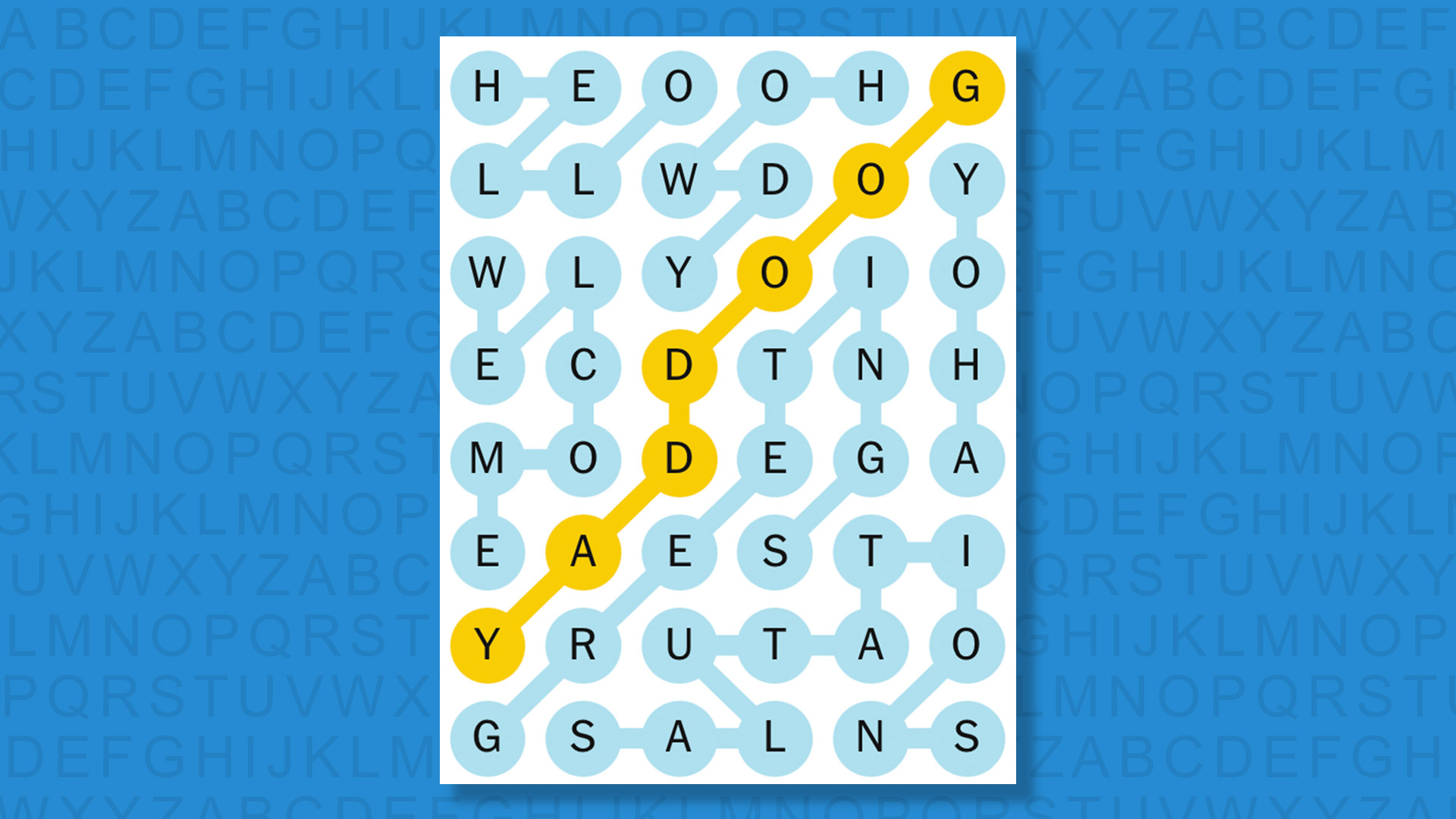 NYT Strands answers for game 737 on a blue background