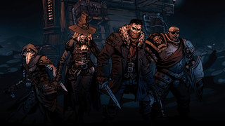 A row of adventurers from Darkest Dungeon 2.