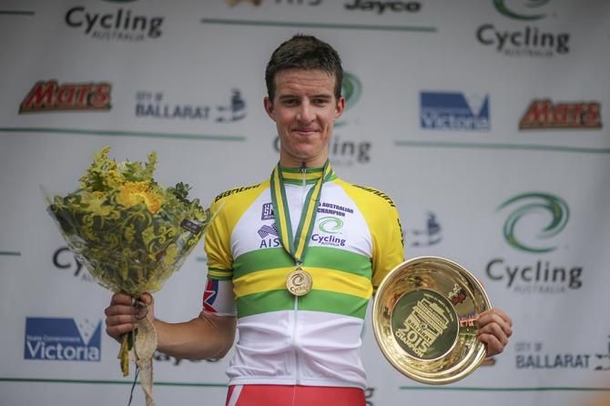 Miles Scotson on the podium