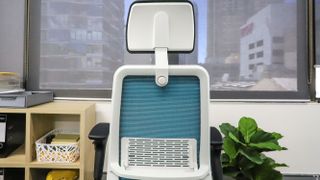 The rear of the Steelcase Personality Plus office chair