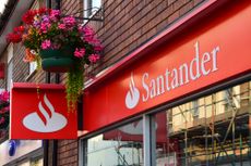 Santander bank on the High Street of Holywell, Wales