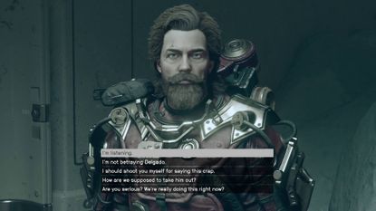 Starfield Mathis Crimson Fleet choice betray Delgado