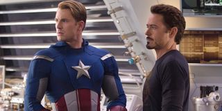 The Avengers Marvel Robert Downey Jr. And Chris Evans official MCU