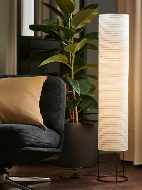 Strandad Floor Lamp - White/black