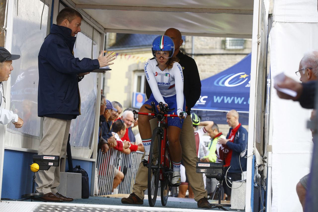 Lis Morzenti on the start ramp