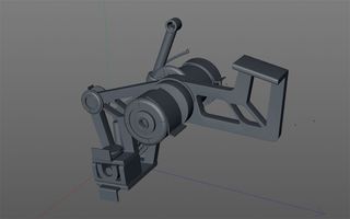 suspension system for car model in 3D